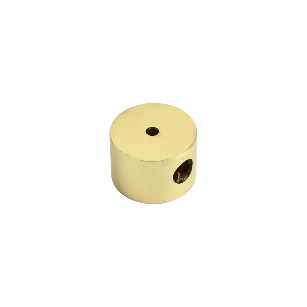 Sash Cord Plug - Polished Brass